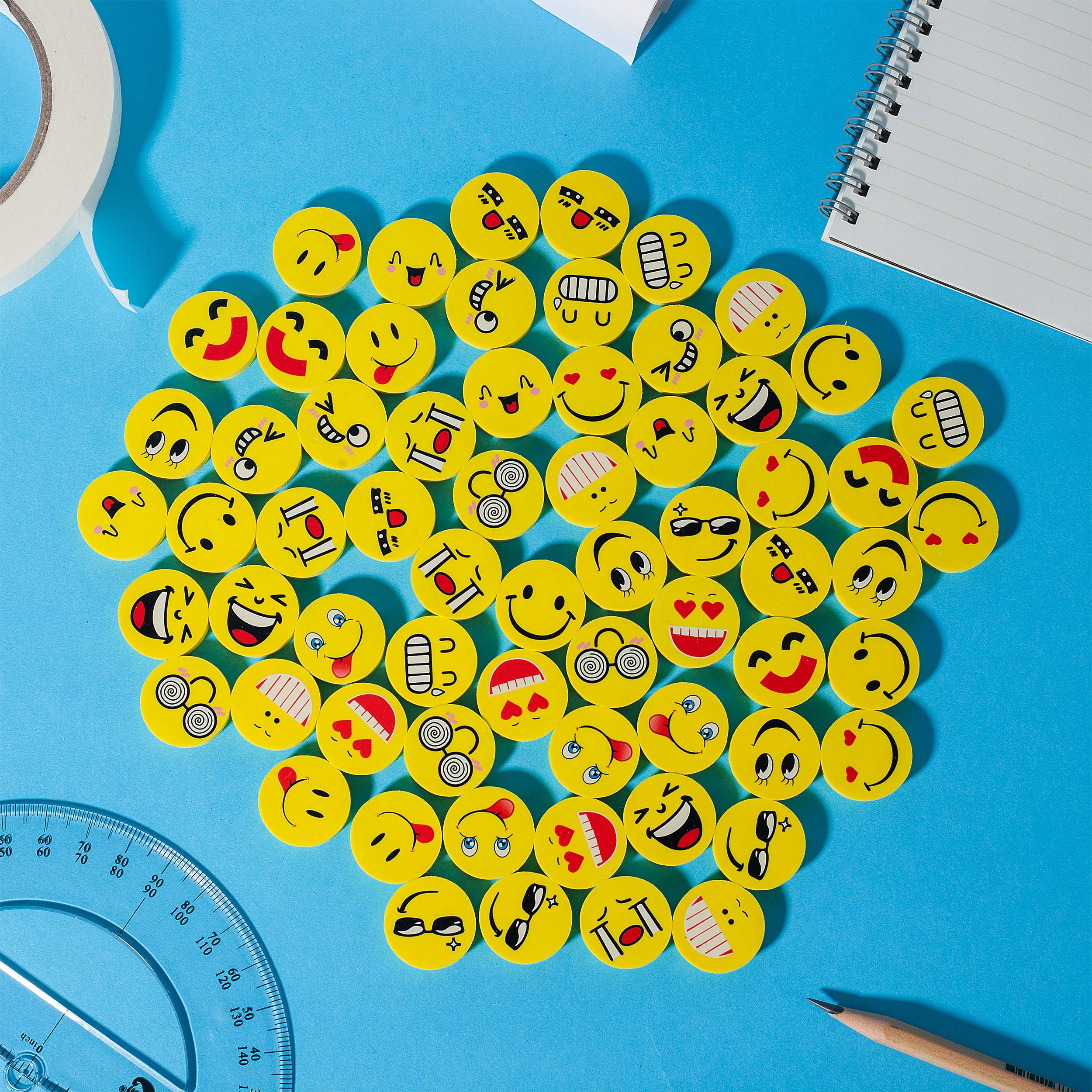 Buy Mr. Pen Erasers, Pack of 64, Smiley Eraser, Pencil Erasers