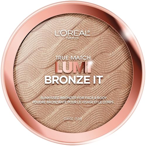 L'Oreal Paris Cosmetics True Match Lumi Bronze It Bronzer For Face And Body, Light, 0.41 Fluid Ounce