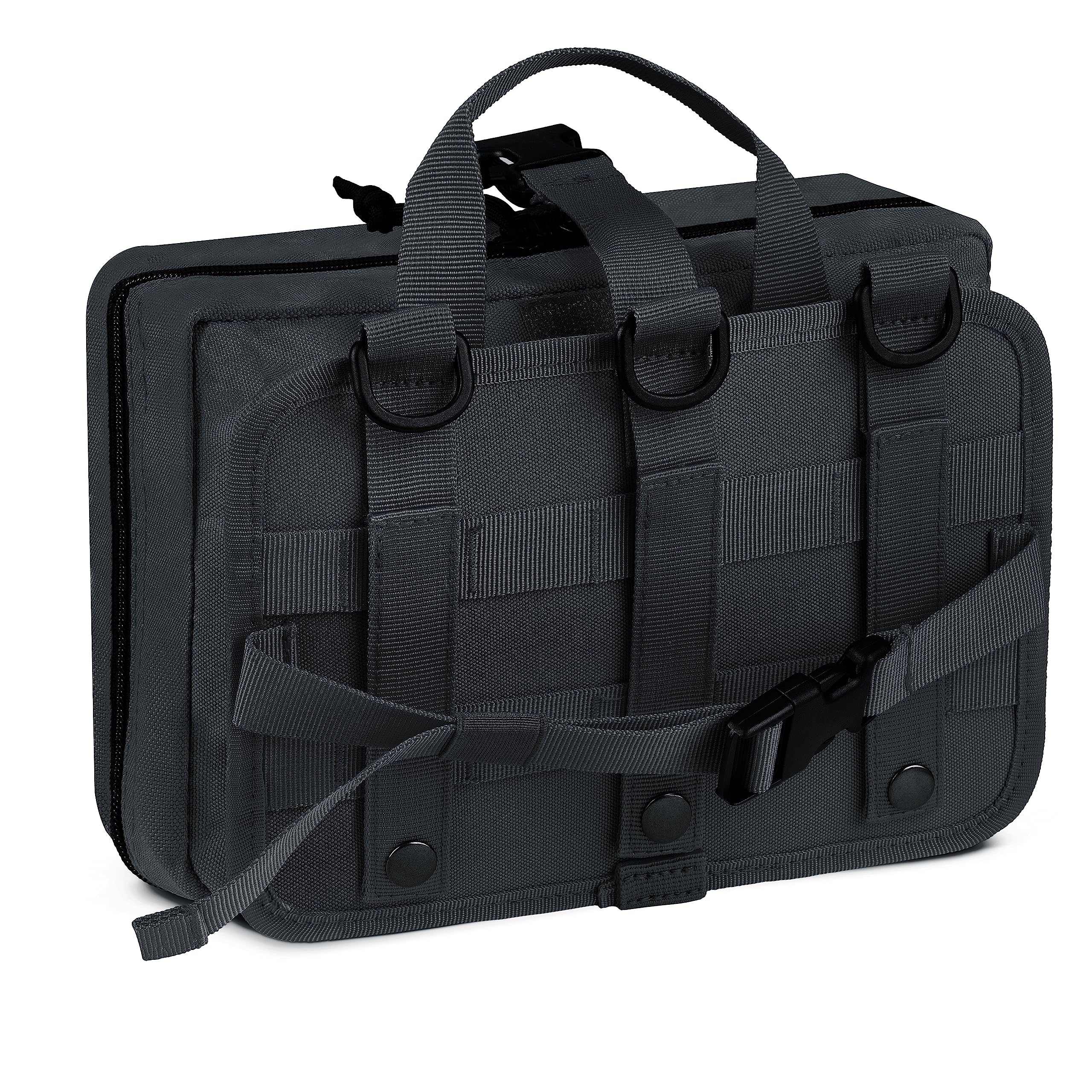 Scherber Vehicle IFAK Kit de trauma de emergencia | Más de 95 suministros y equipos médicos, torniquete NAR y máscara de RCP | Bolsa Molle totalmente abastecida para automóvil, hogar y primeros