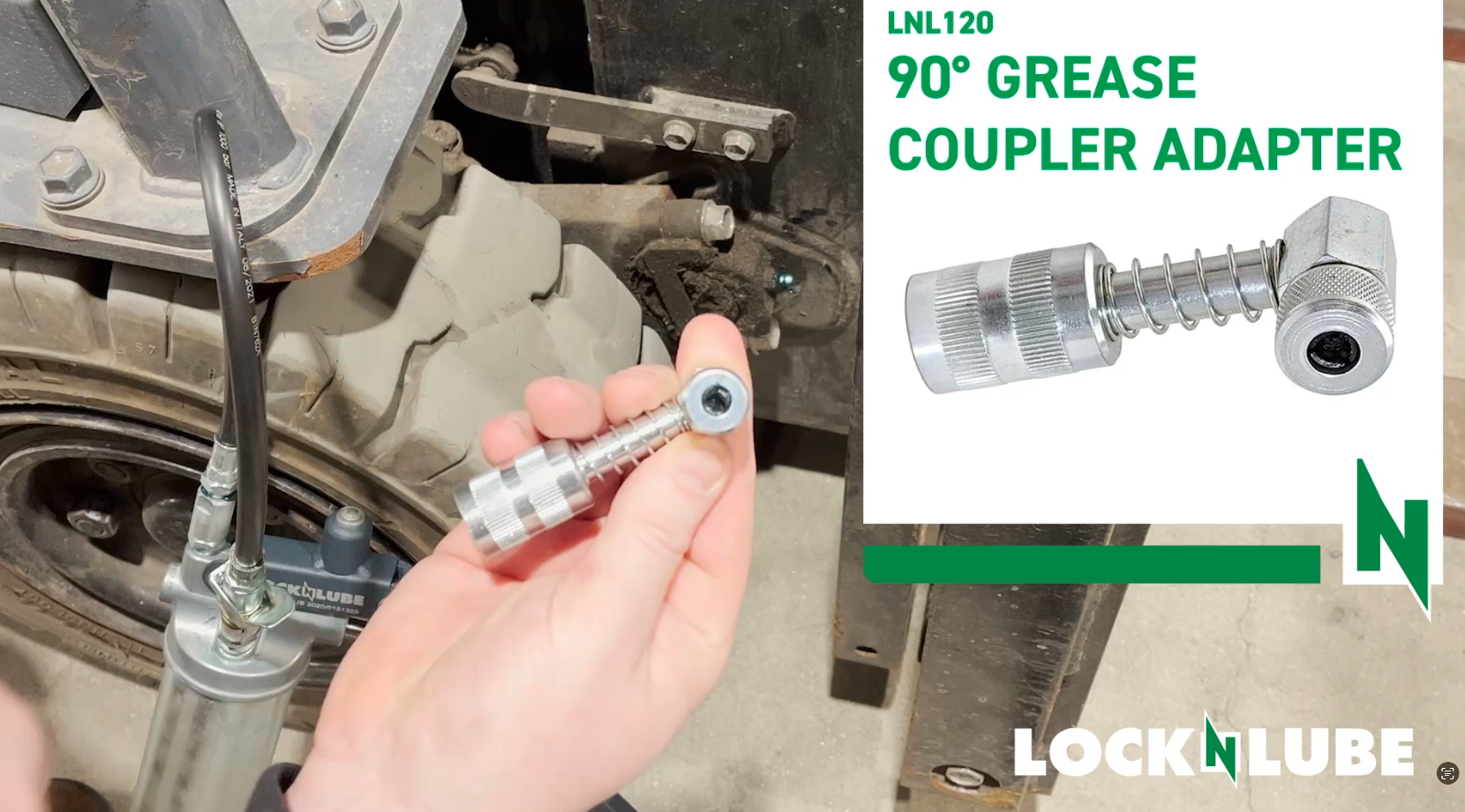 LockNLube 90 Degree Grease Coupler Adapter : Aazon.in