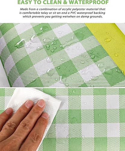 Miniatura 5 de Manta de pícnic, alfombra plegable impermeable de arena, 60 x 80 pulgadas, manta de picnic extra grande para playa, camping, senderismo, viajes, al