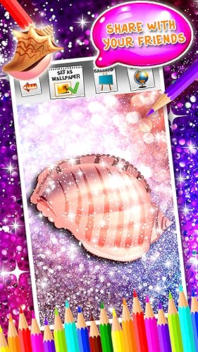 Livro de colorir Seashells