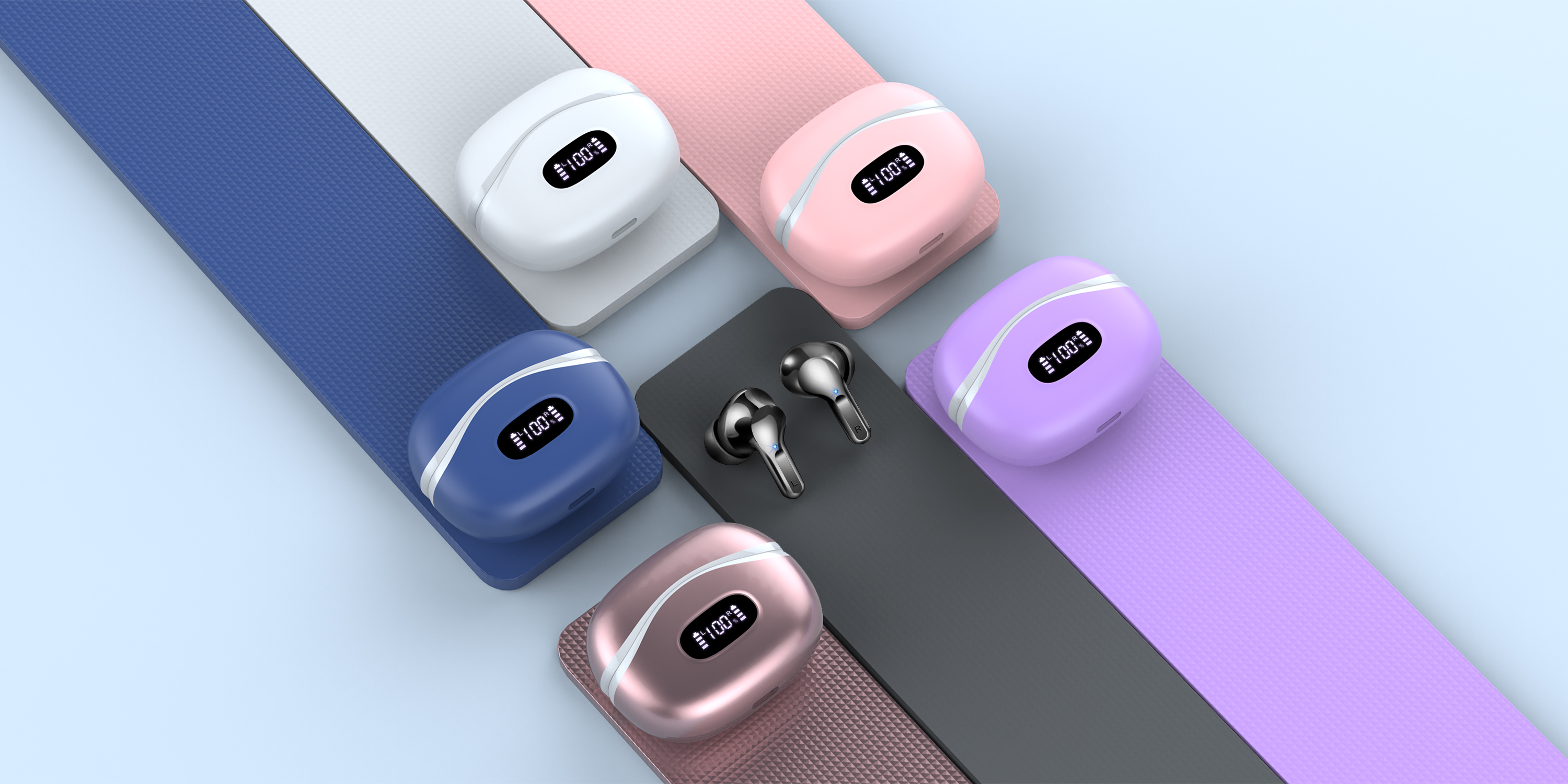 Écouteurs Bluetooth 5.3 Sans Fil 2025 - Son Hi-Fi Stéréo, 40H Autonomie, IPX7 Étanche