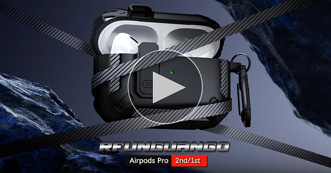 Amazon.com: RFUNGUANGO for AirPods Pro 2 Case with Lock Magnetic