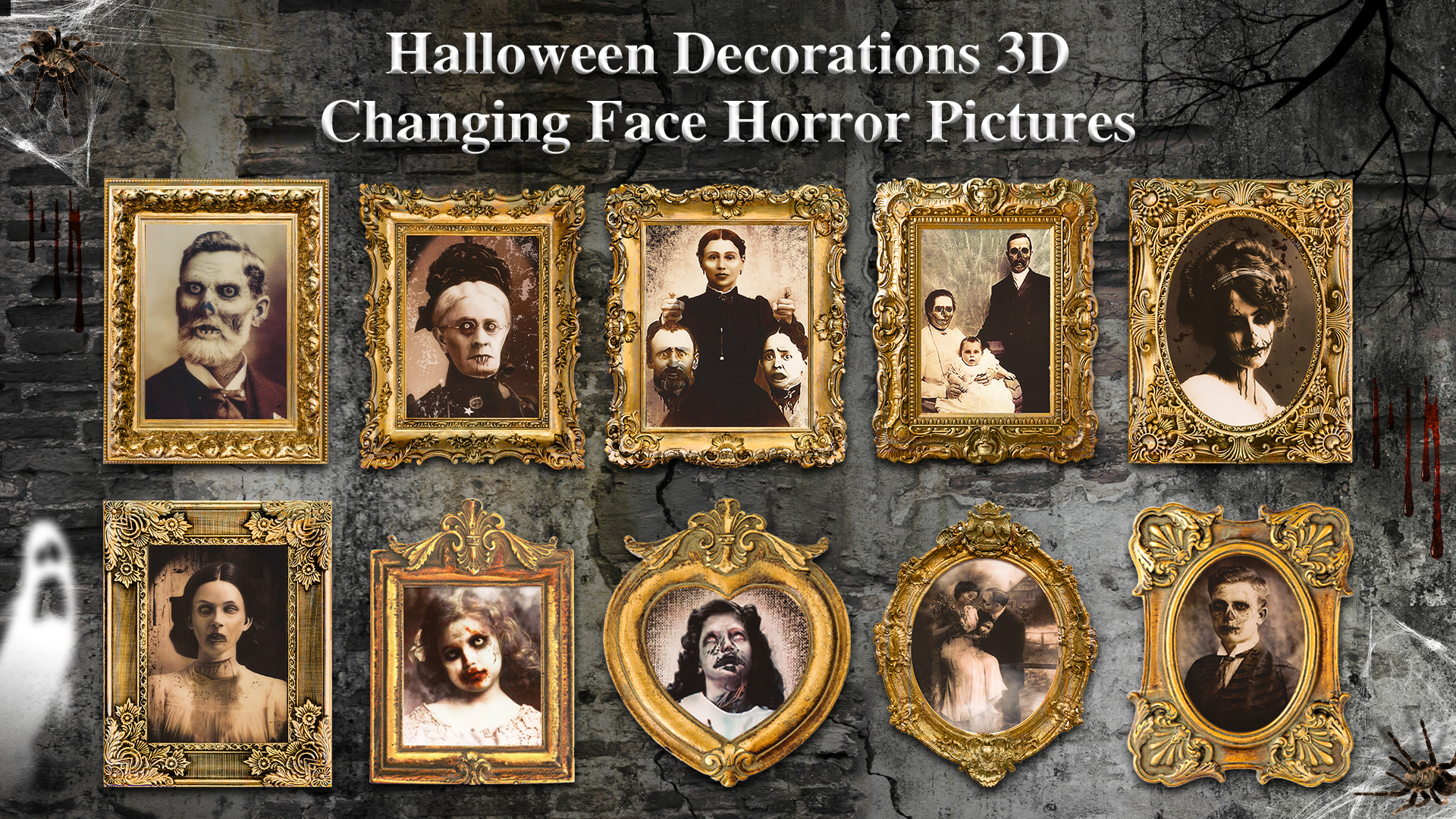 Amazon.com - 20 Pcs Halloween Decorations Indoor Scary 3D Changing