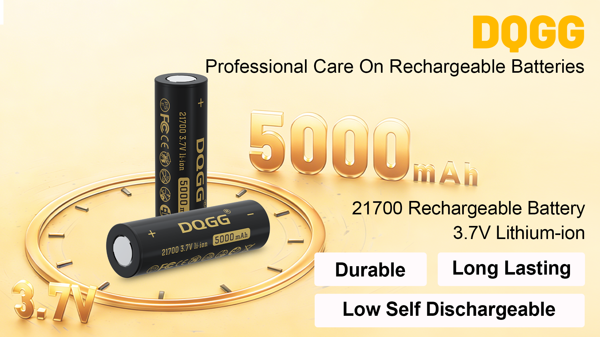 Amazon.com: DQGG 21700 Rechargeable Battery 5000mAh Large Capacity