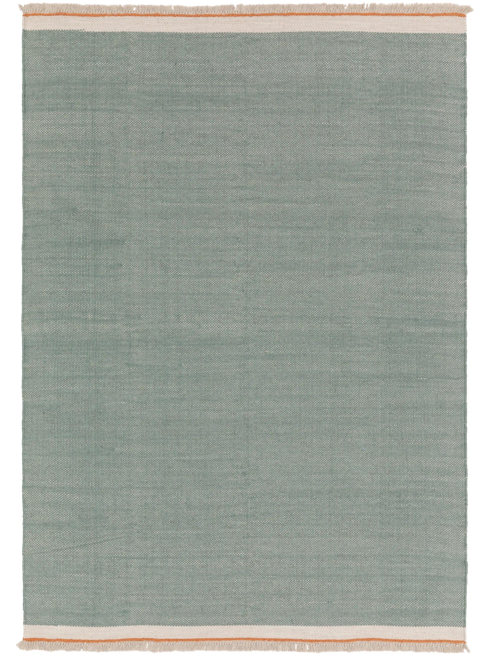 benuta Tapis en laine pop Karla - Menthe 200 x 300 cm - Coton, Laine - Rectangulaire & Style : uni, Hygge & Cozy, Minimaliste - Facile d'entretien pour salon chambre à coucher