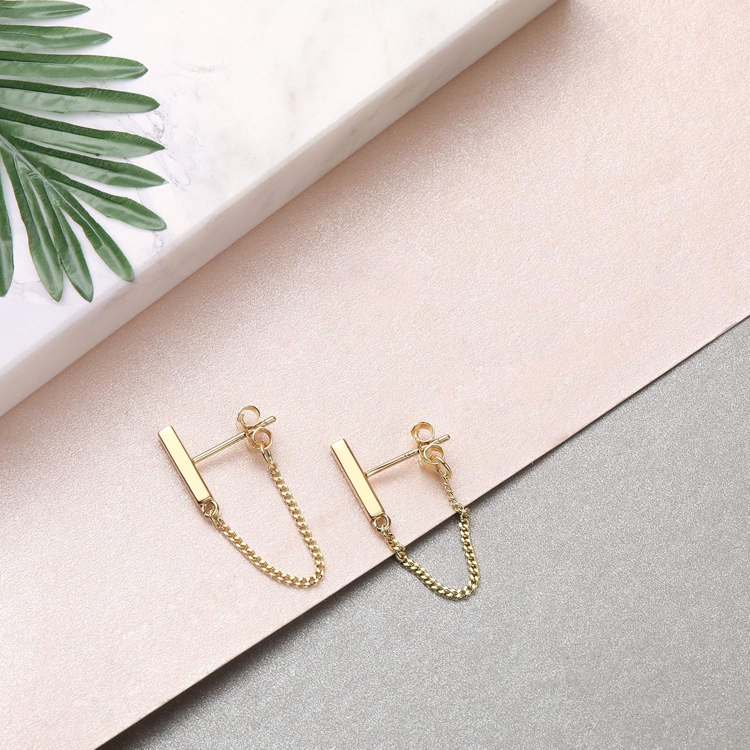 Chain Earrings for Women Dangle Earrings For Women Gold Plated Earrings for Women Sterling Silver Gold Stud Earrings for Women