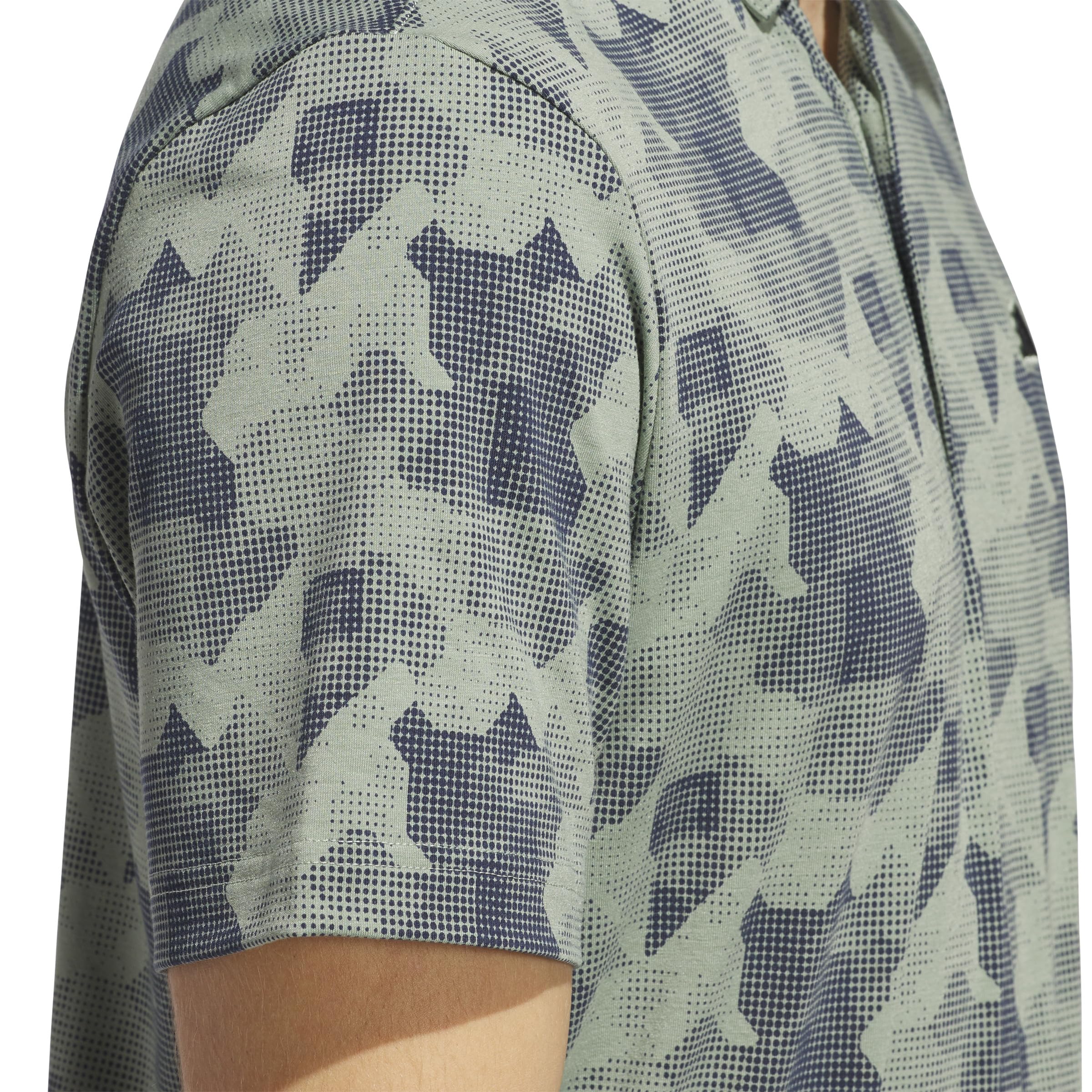 adidas Męska koszulka polo Go-to z nadrukiem, Silver Green 23/Collegiate Navy, XXL, Silver Green 23/Collegiate Navy, XXL