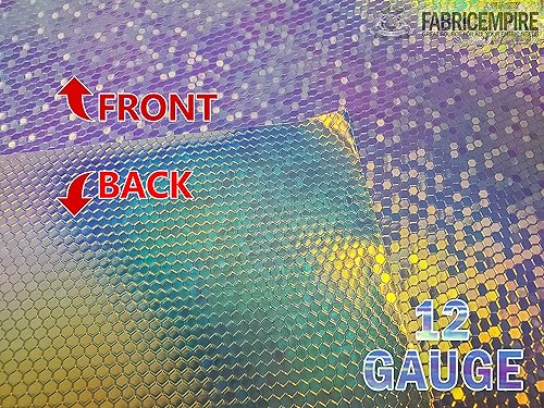 Miniatura 8 de Fabric Empire The Yard - Tela de vinilo de plástico holográfica transparente de 38 pulgadas de ancho (calibre 30)
