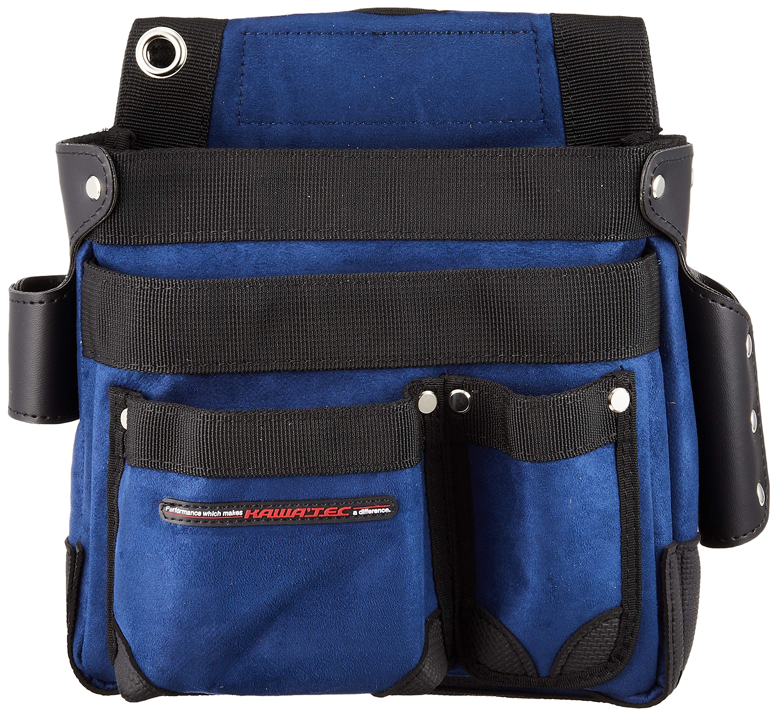 Amazon | KAWA'TEC 小路労 棟梁型工具差付釘袋 ネイビー KW-701-N | 腰