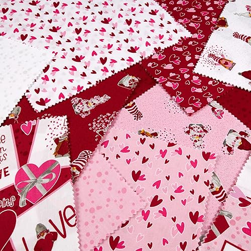 Miniatura 2 de Riley Blake Designs Riley Blake Gnomes in Love - Apilador de 10 pulgadas (42 unidades), multicolor