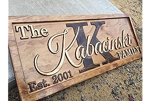 Personalized Family Name Sign: Rustic Home Décor Delight