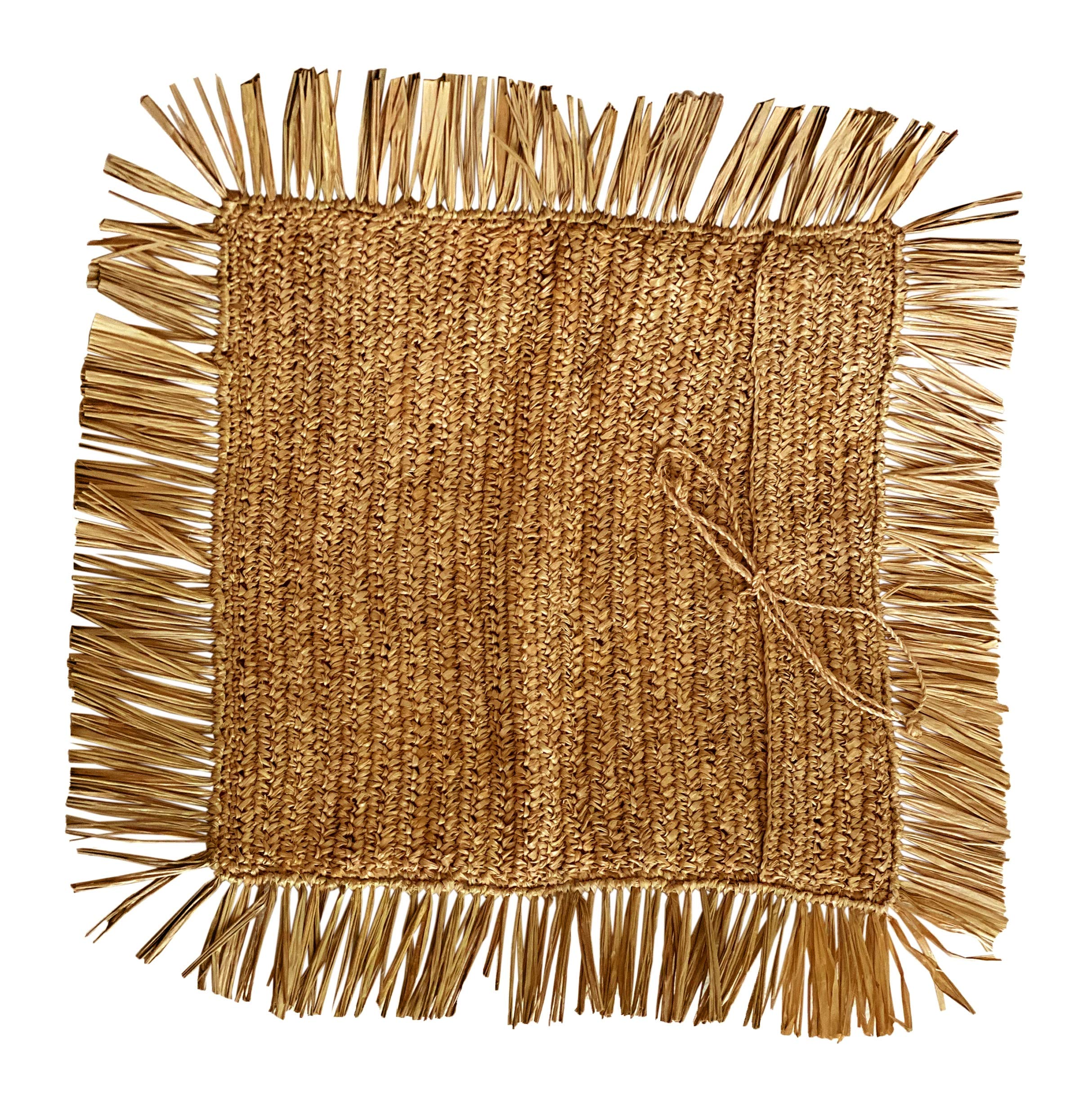 raffia cushion