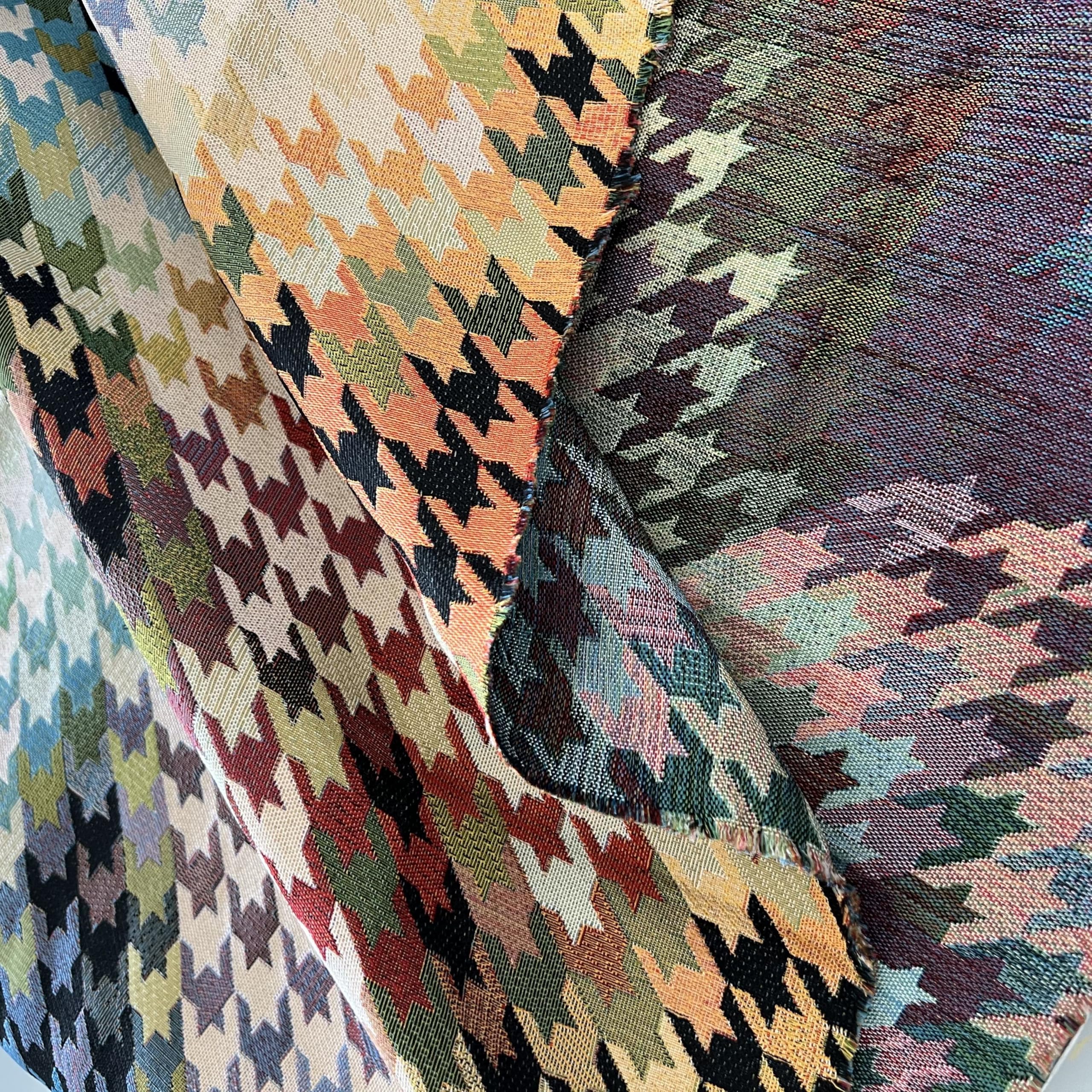 Material for Sewing Jacquard Clothing Fabric for Handmade DIY Coat Shirt Luggage Sofa Sewing Fabrics DIY Sew Material Wholesale Cloth(1.5 Meter)