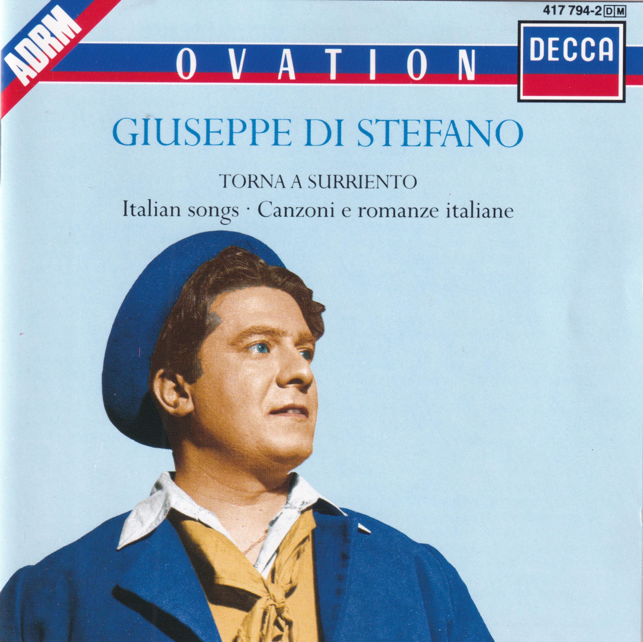 Torna a Surriento / Italian Songs [Audio CD] Di Stefano