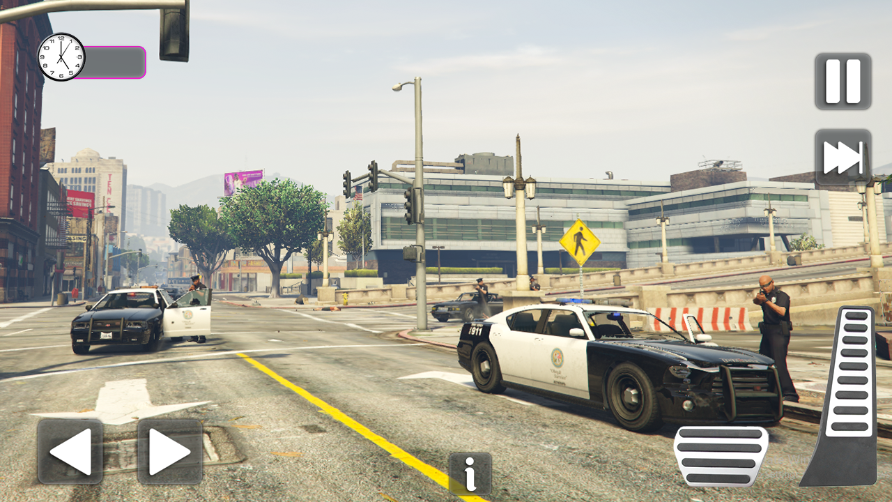 Police Car Officer Chase Gangster Fun Simulator- Auto Town Mafia City ...