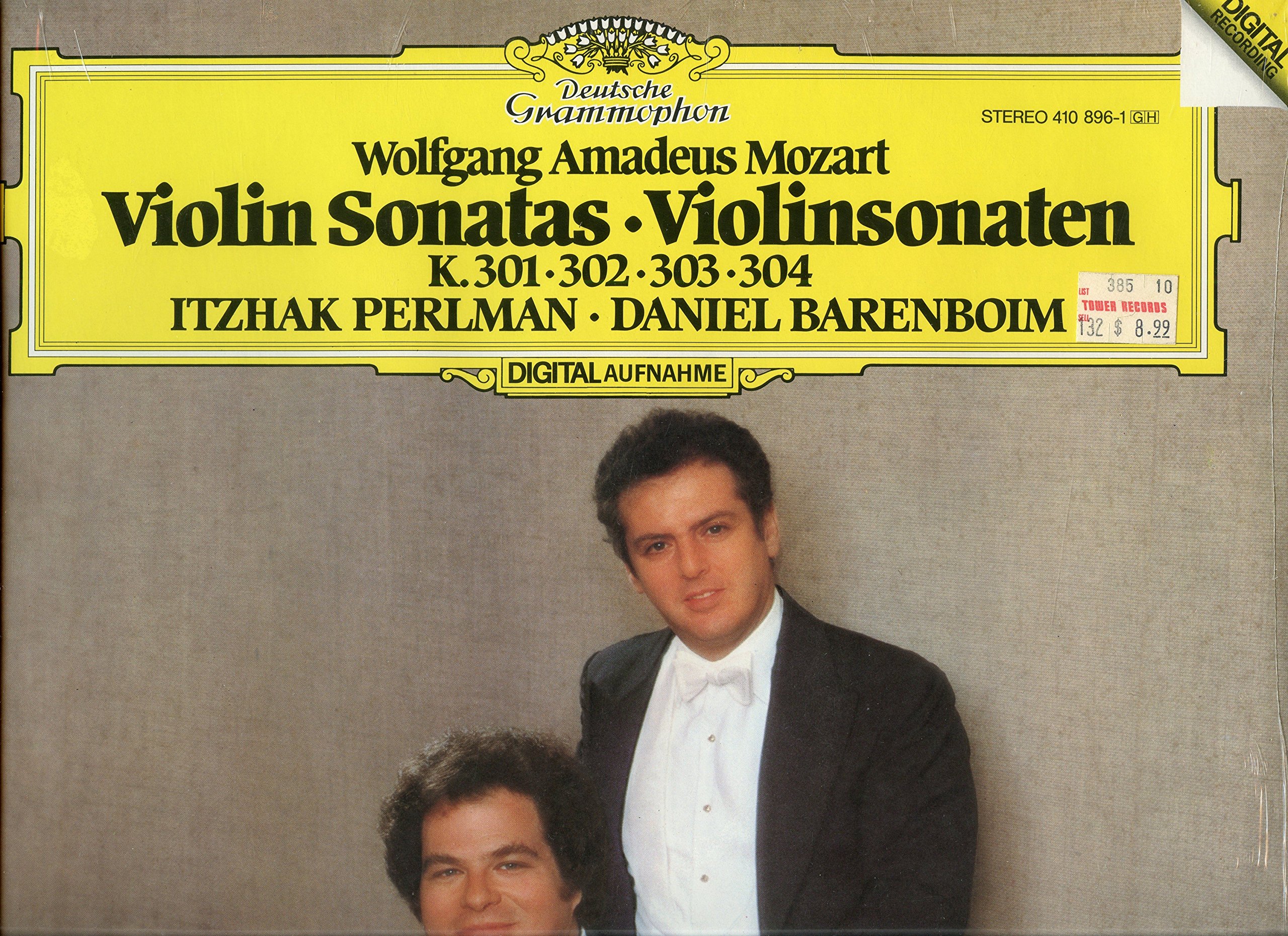 クラシック CD Itzhak Perlman &amp; Daniel Barenb Sonaten f Klavier und Violine, KV 301, 302, 303, 30 POCG1262  /00110 Wolfgang Amadeus Mozart, Daniel Barenboim, Itzhak Perlman
