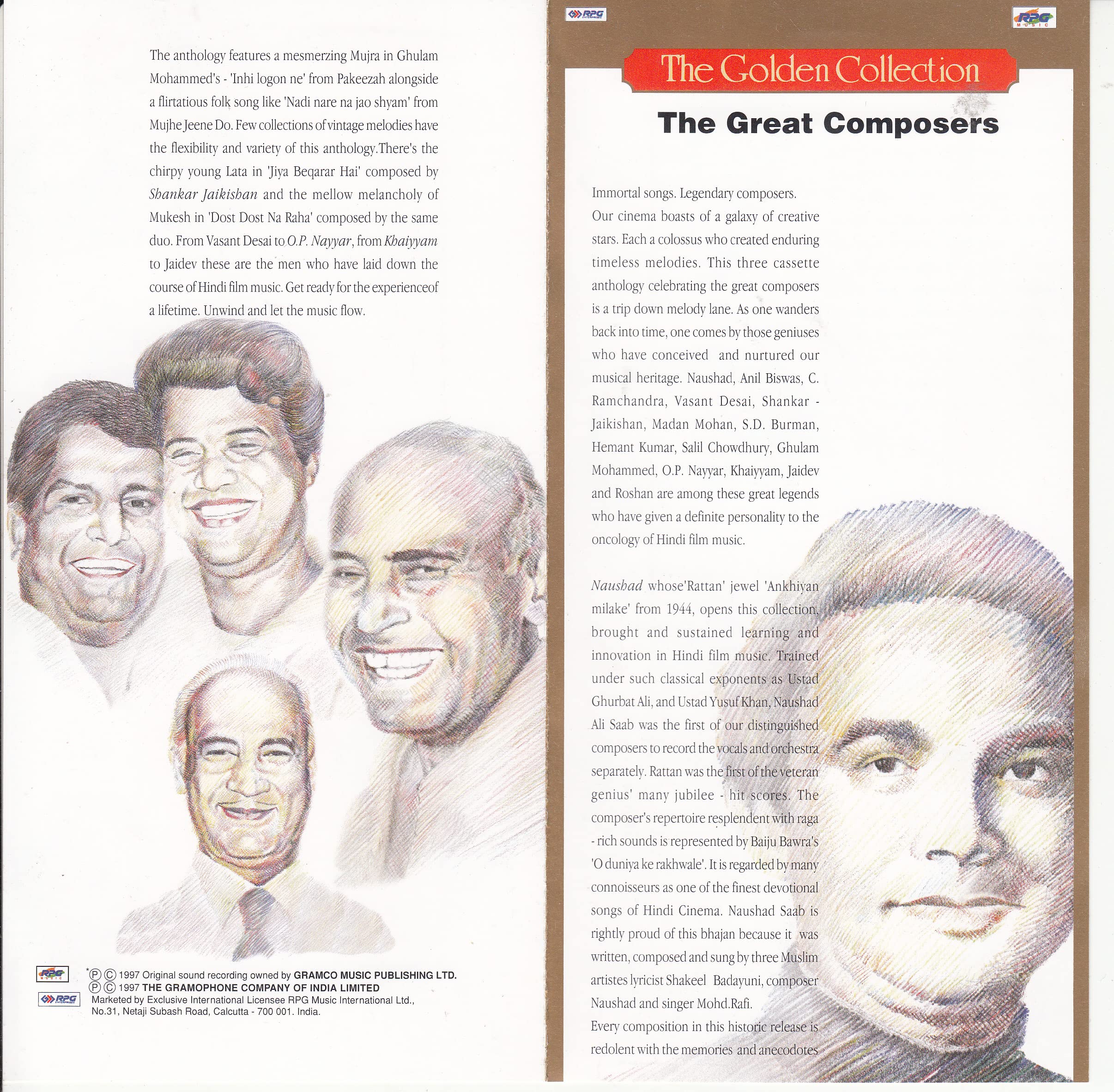 The Golden Collection -THE GREAT COMPOSERS (Set of 3 Audio Cassettes, With Booklet, Made in England, First Edition) - Image 3