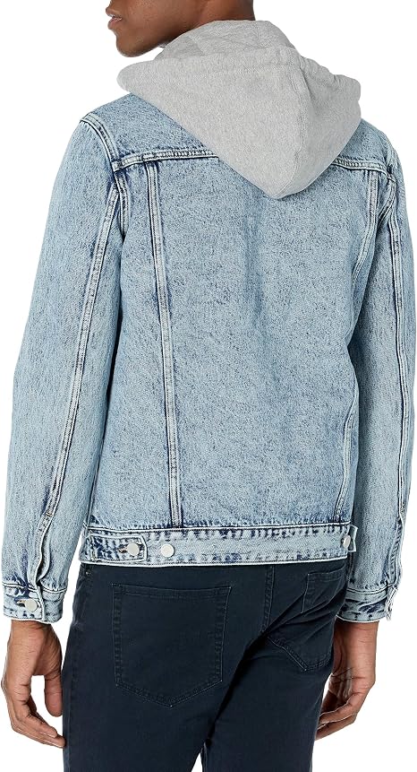 BLANKNYC] mens Denim trucker with 