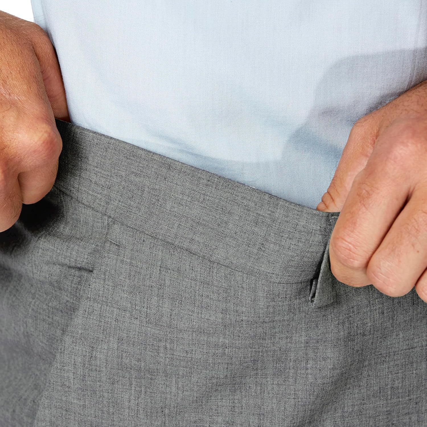 J.M. Haggar Mens 4 Way Stretch Slim Fit Flat Front Dress Pant - Image 4