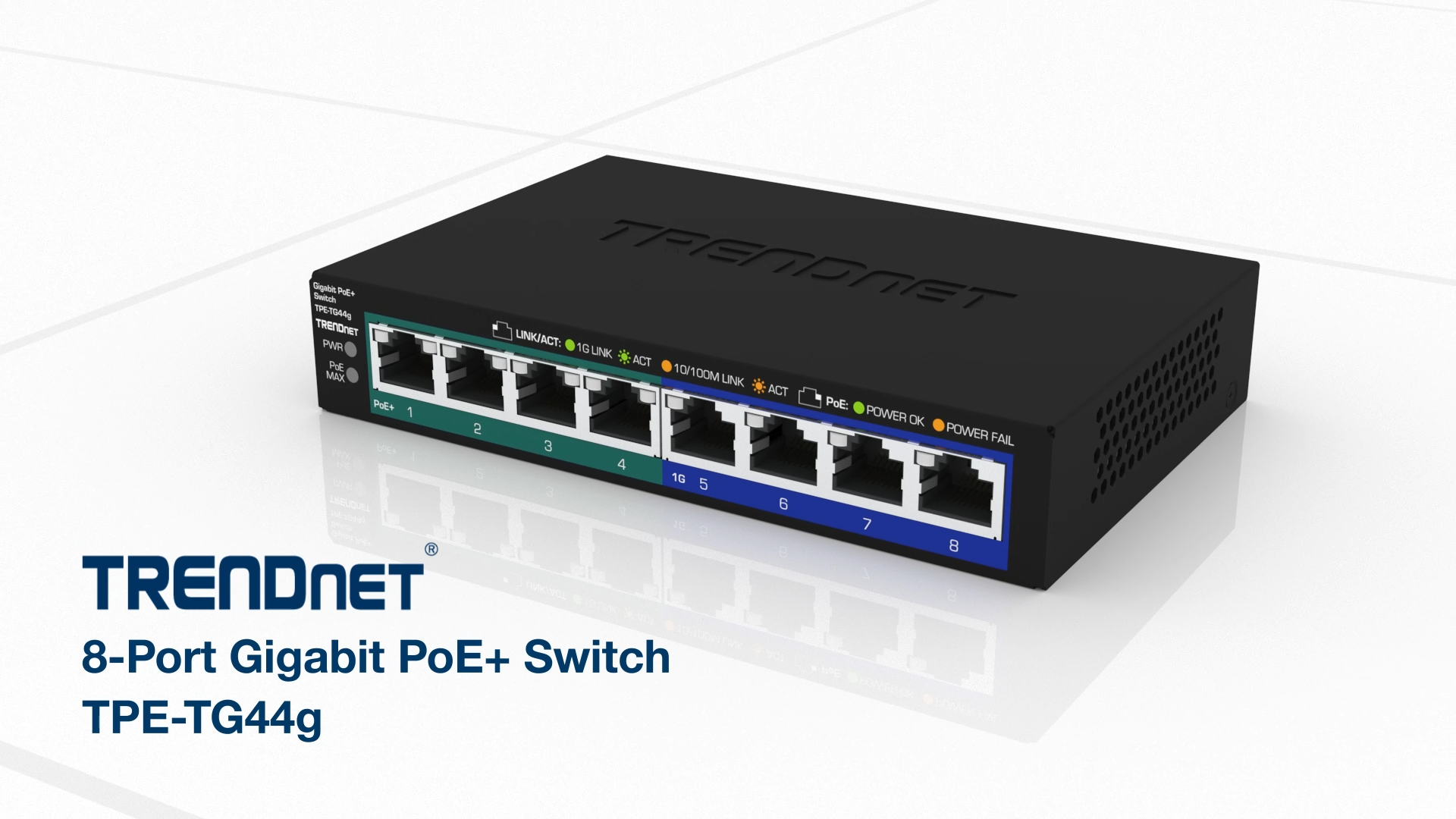 Amazon.com: TRENDnet 8-Port Gigabit GREENnet PoE+ Switch, TPE
