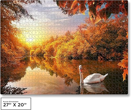 Miniatura 7 de QuizQuirk - Rompecabezas de 1000 piezas, pareja romántica por fogata, rompecabezas de pintura para adultosadolescentes (kit de ahorro de