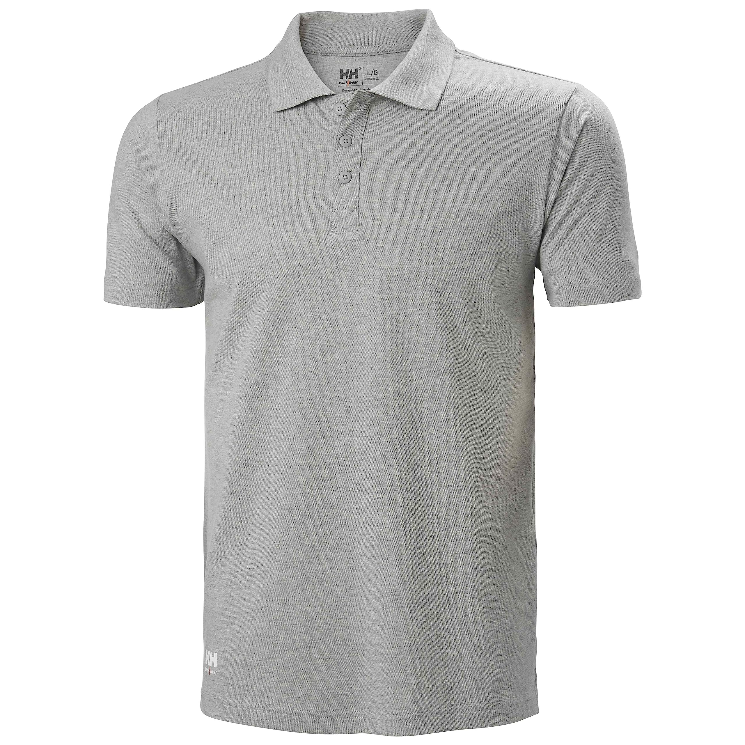Helly Hansen Workwear Men's Classic Polo, Grey Melange, 4XL