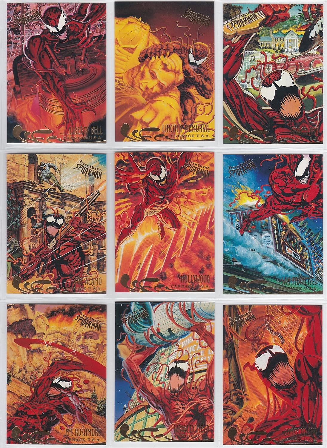1995 Fleer Ultra Spider-Man Base Set of 150 Cards NM/M Marvel