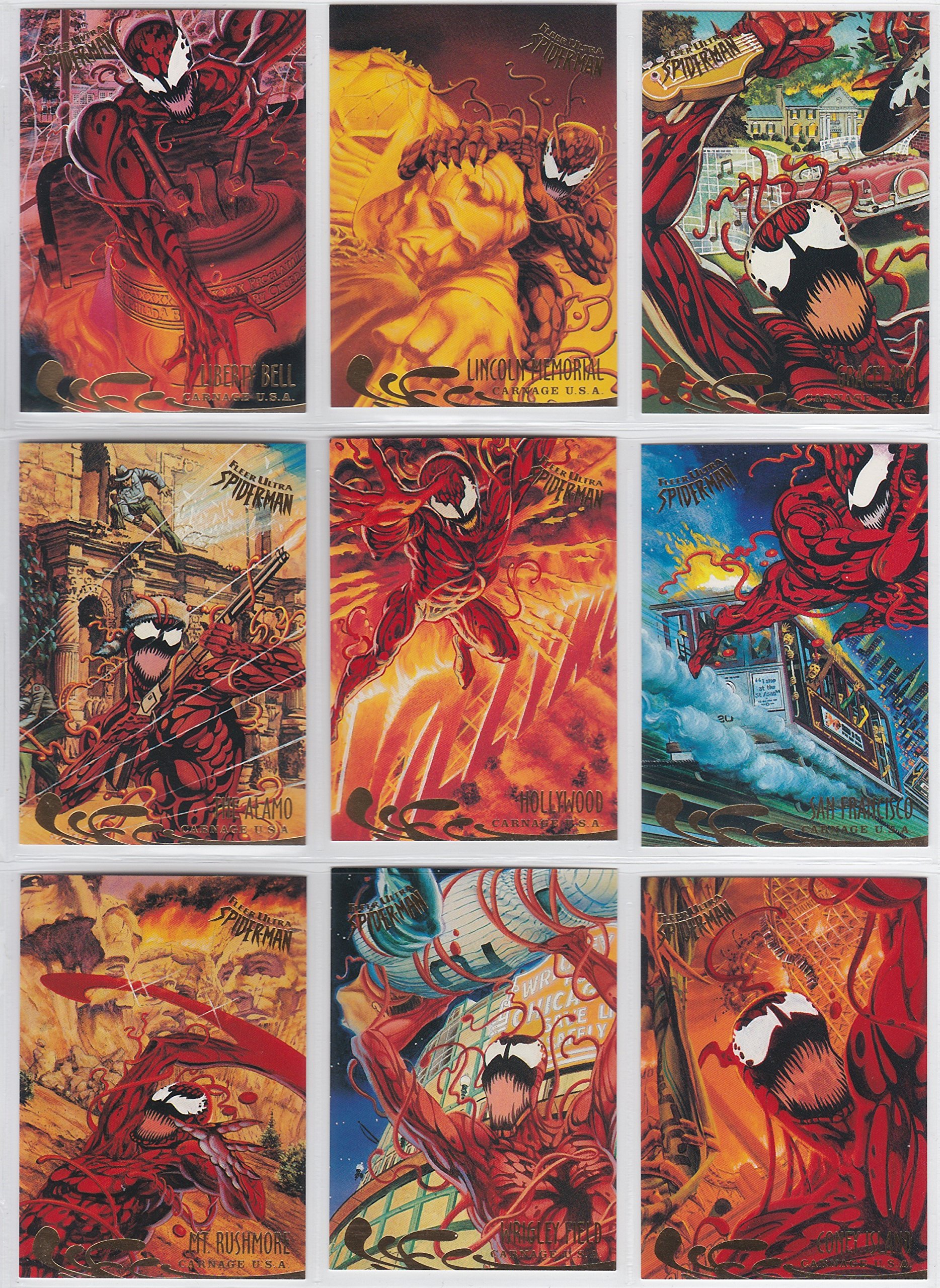 Amazon.com: 1995 Fleer Ultra Spider-Man Base Set of 150 Cards NM/M