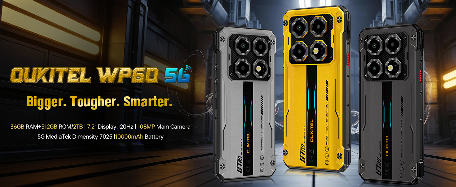 Amazon.com: OUKITEL WP60 5G Rugged Phone Unlocked 7.2