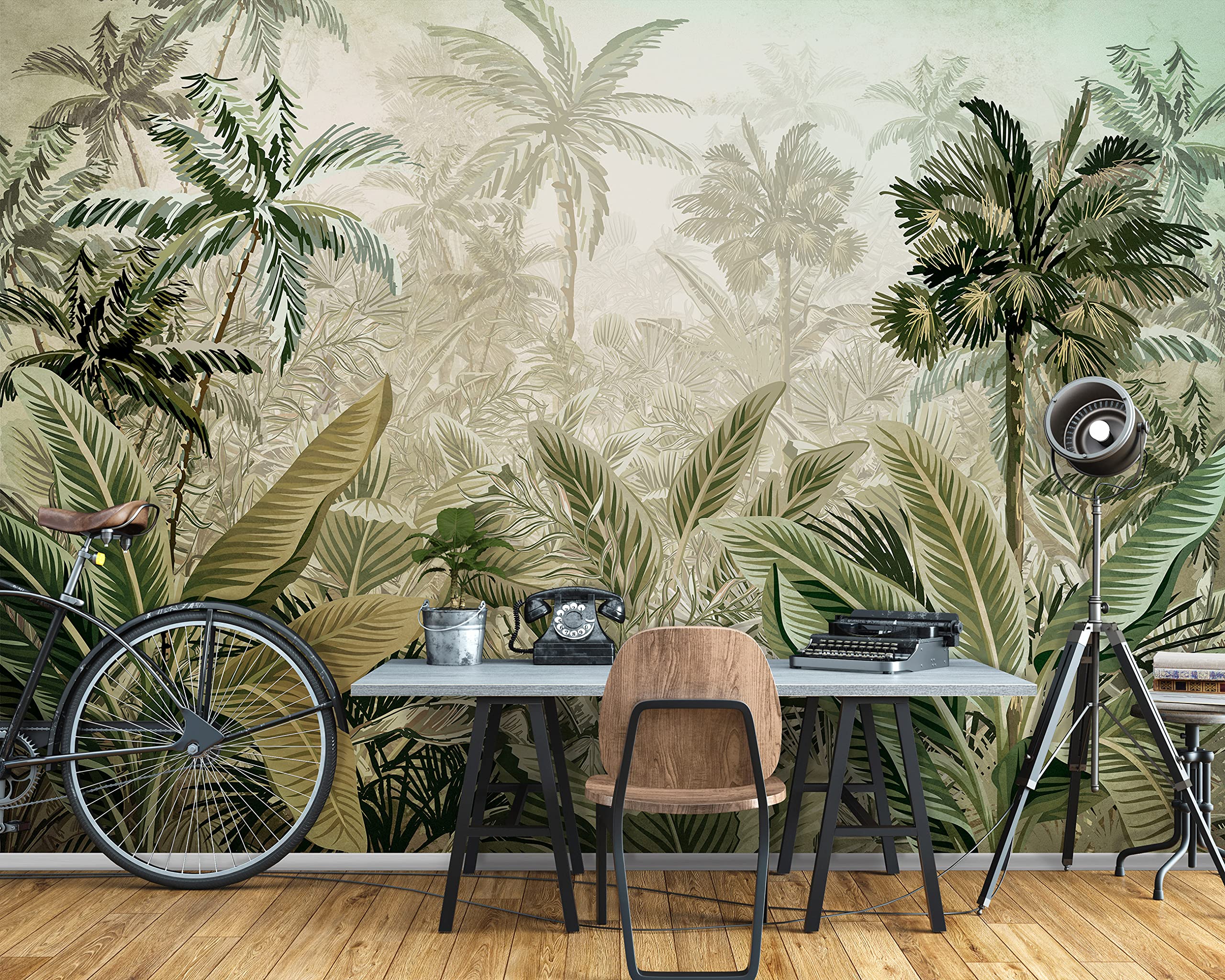 WallArena Vlies Fototapete, Wald, 368x254cm | Fototapeten - Tapeten - für Wohnzimmer Schlafzimmer - Vliestapete Wandtapete Tapete 3D Effekt- inkl. Kleister