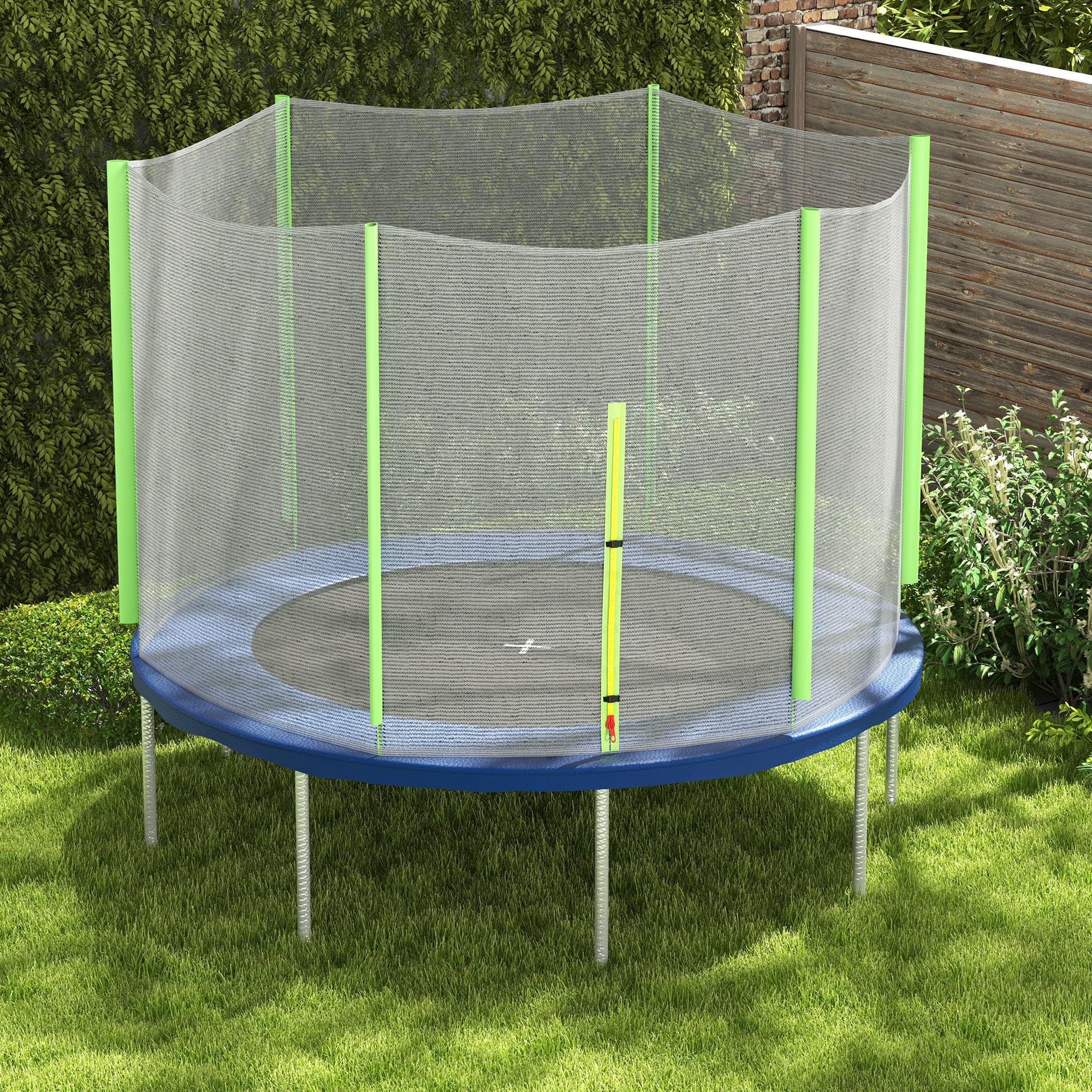 SPORTNOW Red de Trampolín Redondo 244 cm para Exterior con Anti-UV y