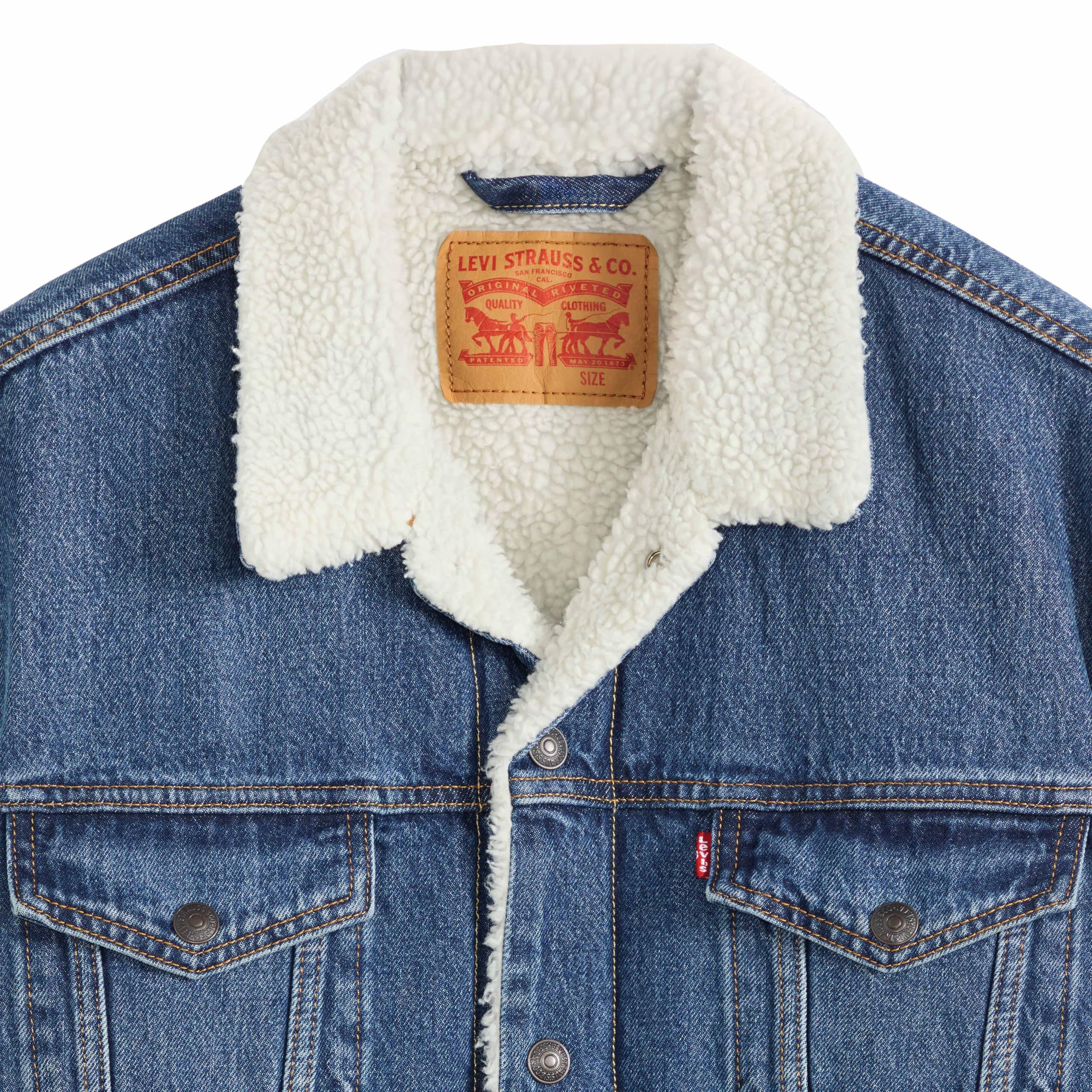 Levi's Herren Jeansjacke Relaxed Fit Sherpa Trkr