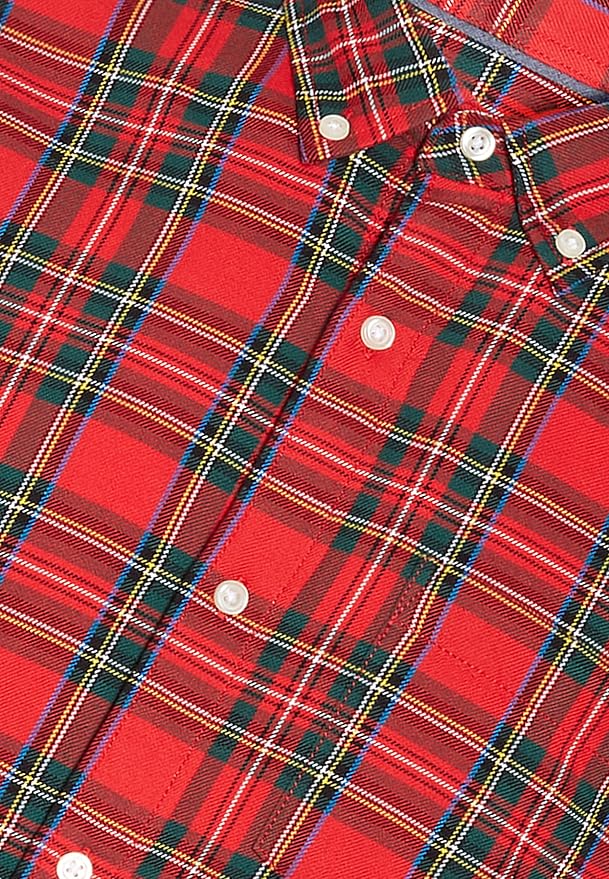 Camisa cuadros escoceses hombre Clearance