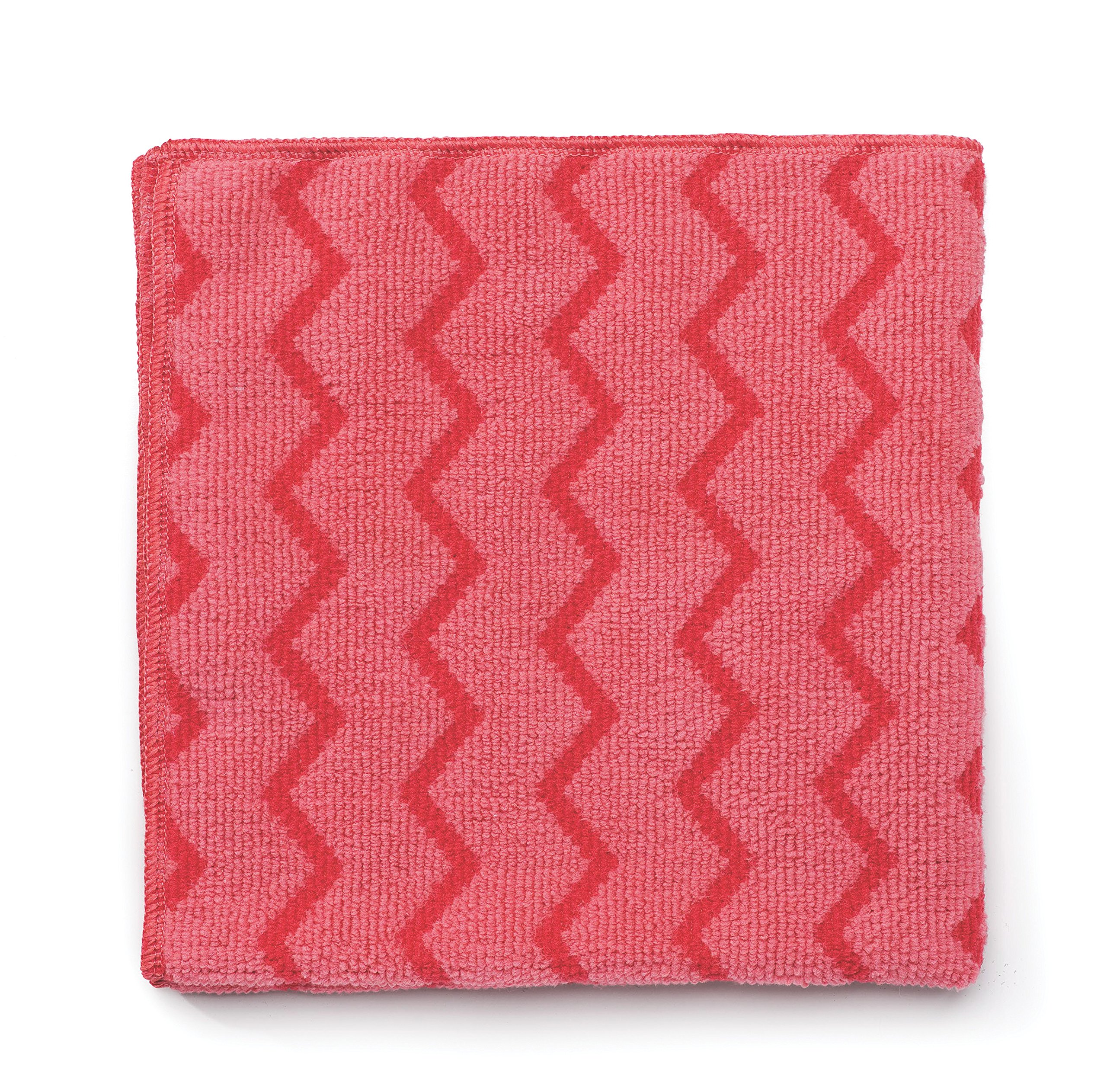 Rubbermaid Commercial FGQ62000RD00 Hygen - Paño de microfibra para uso general, color rojo