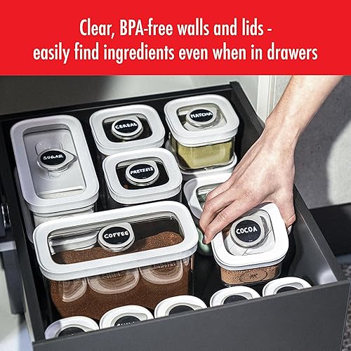 Miniatura 8 de ZWILLING Fresh & Save CUBE Organizador de almacenamiento, 3S - 1.25 cuartos de galón, organizadores y almacenamiento de despensa, plástico,