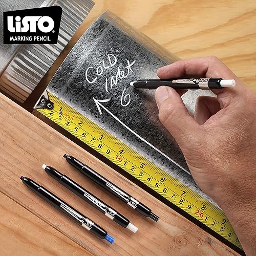 Miniatura 7 de Listo Recambio de 162 lápices de marcado, caja de 72 lápices de grasalápices de marcado de porcelanalápices de cera (azul)