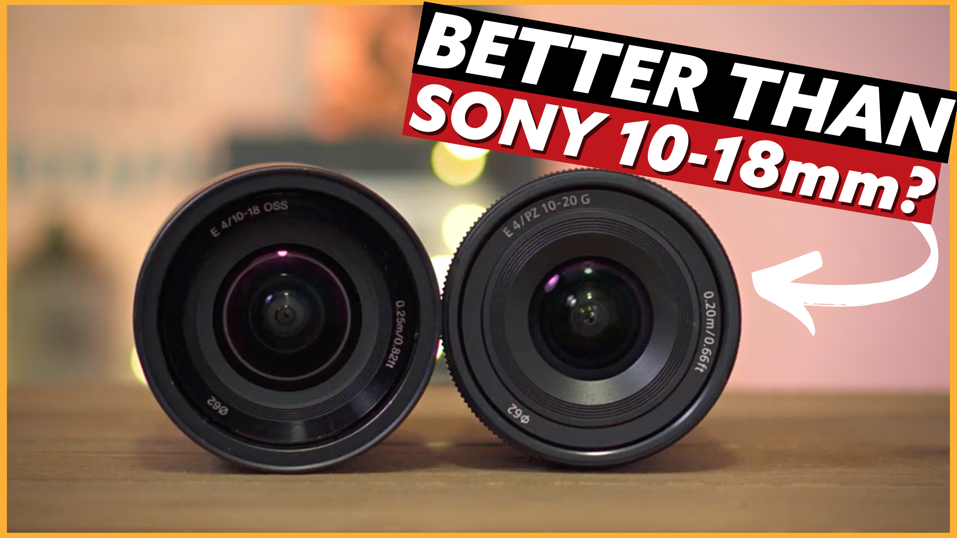Watch Sony 10-18mm vs Sony 10-20mm PZ Lens Comparison on Amazon Live