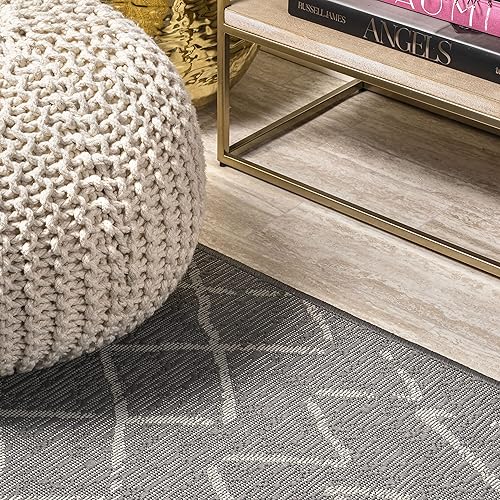 Miniatura 4 de JONATHAN Y SMB114A-210 Madaba - Alfombra de pasillo mediterránea con enrejado marroquí bohemio costero para interiores y exteriores, para cocina,