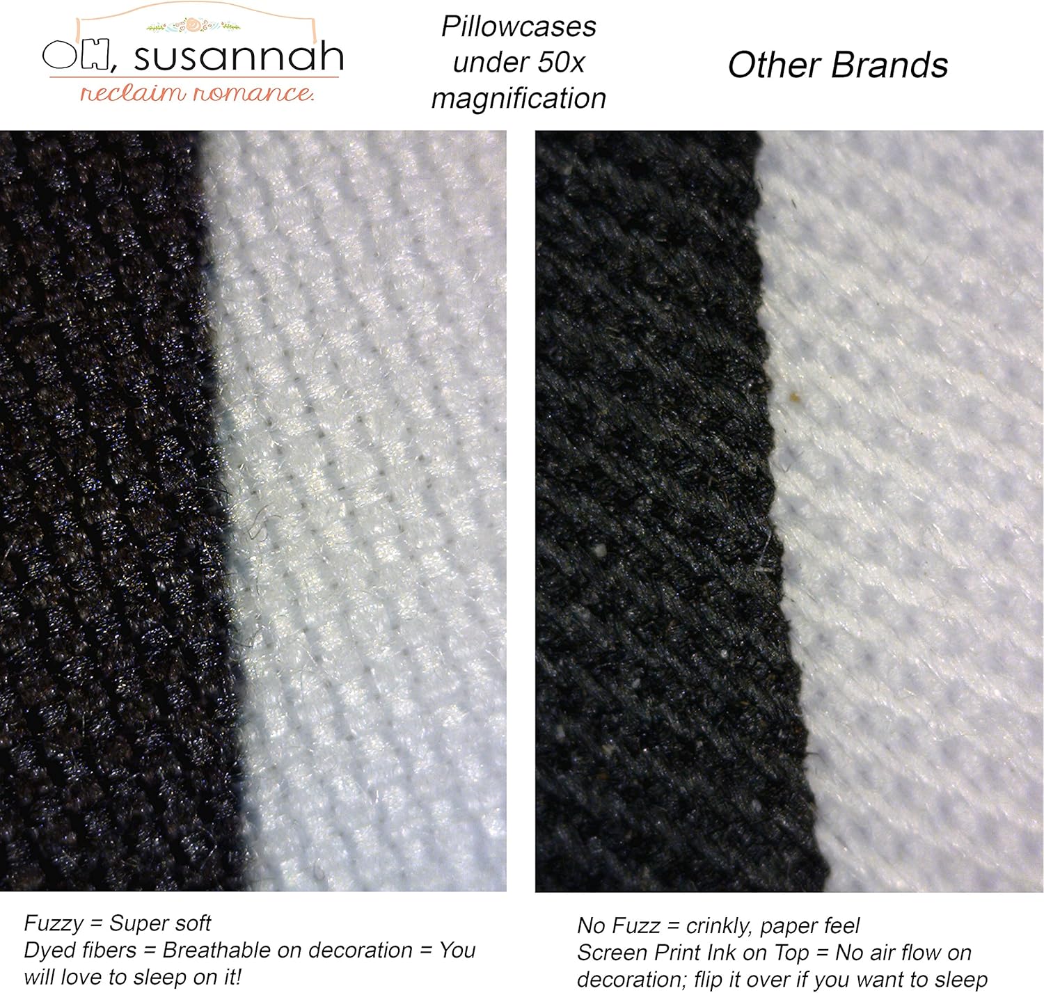 Oh, Susannah Bonsoir Pillow Case Unique Pillows Funky Pillowcase Bonjour Pillowcase Cool Pillows French His and Hers Gifts (2 20x30 Standard Size Pillowcases) Girlfriend Gifts