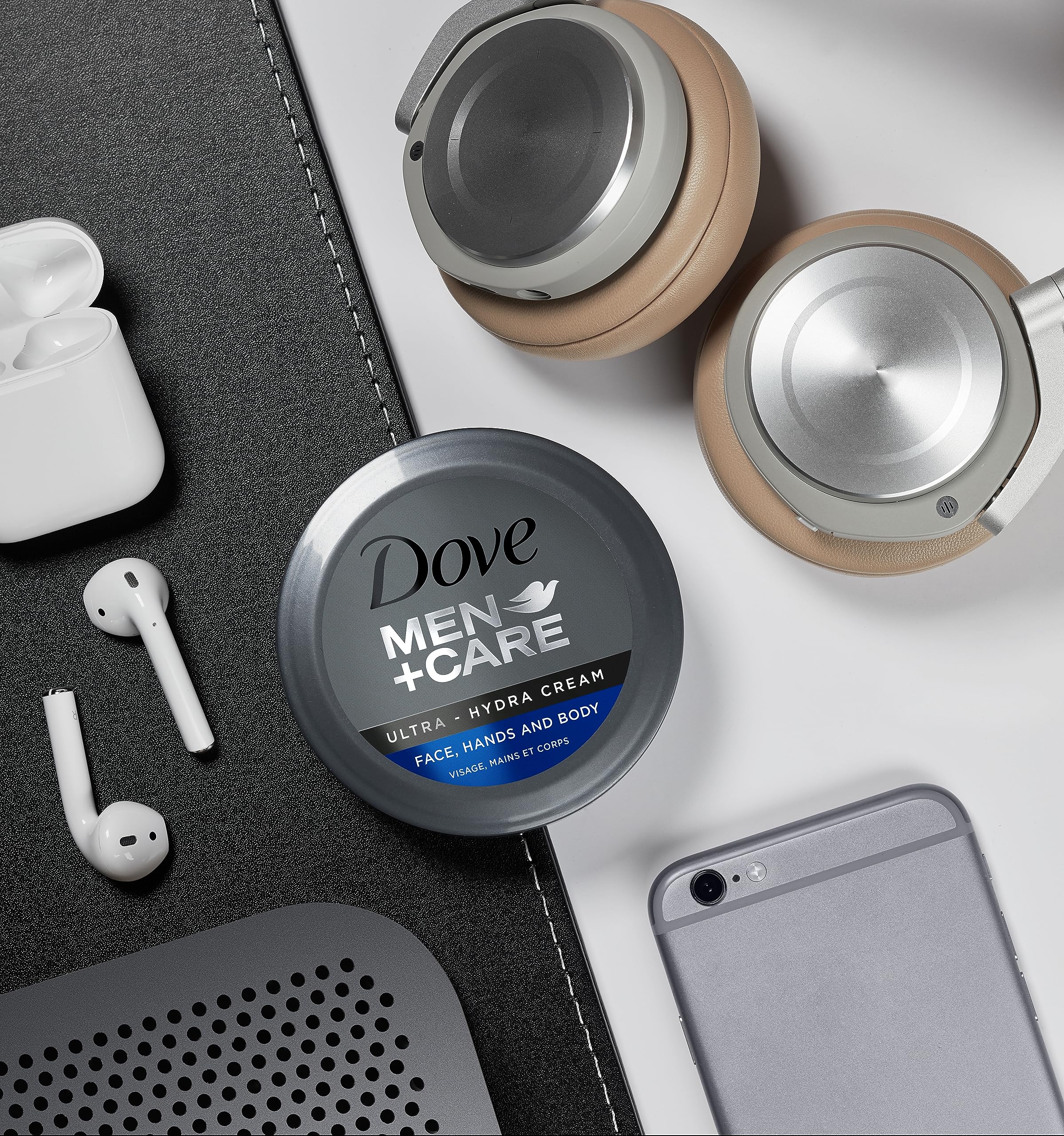 Dove Men+Care Ultra Hydra Cream, Face, Hands and Body care, All Skin Types, 6 Pack of 2.53 Oz Each