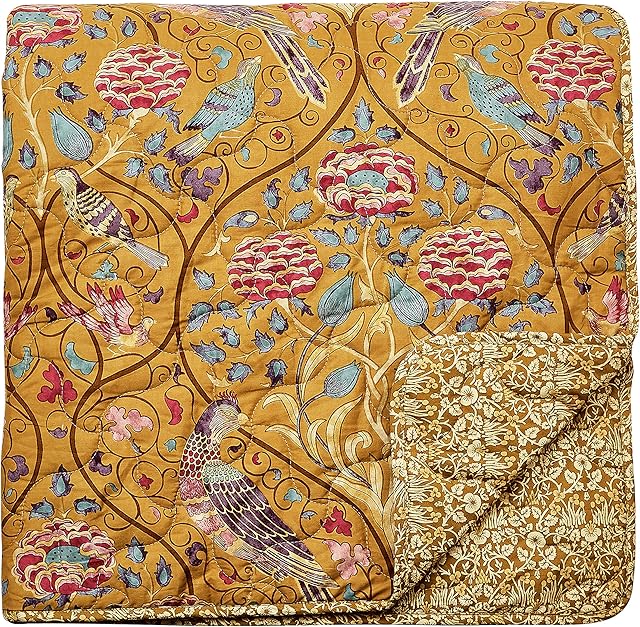 Morris & Co SEASONS BY MAY QLT THROW 265X260CM SAFFRON