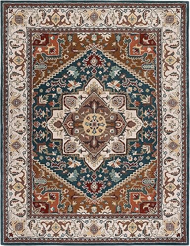 Miniatura 3 de Safavieh Heritage Collection HG625X - Alfombra de lana oriental tradicional hecha a mano de lana oriental tradicional hecha a mano