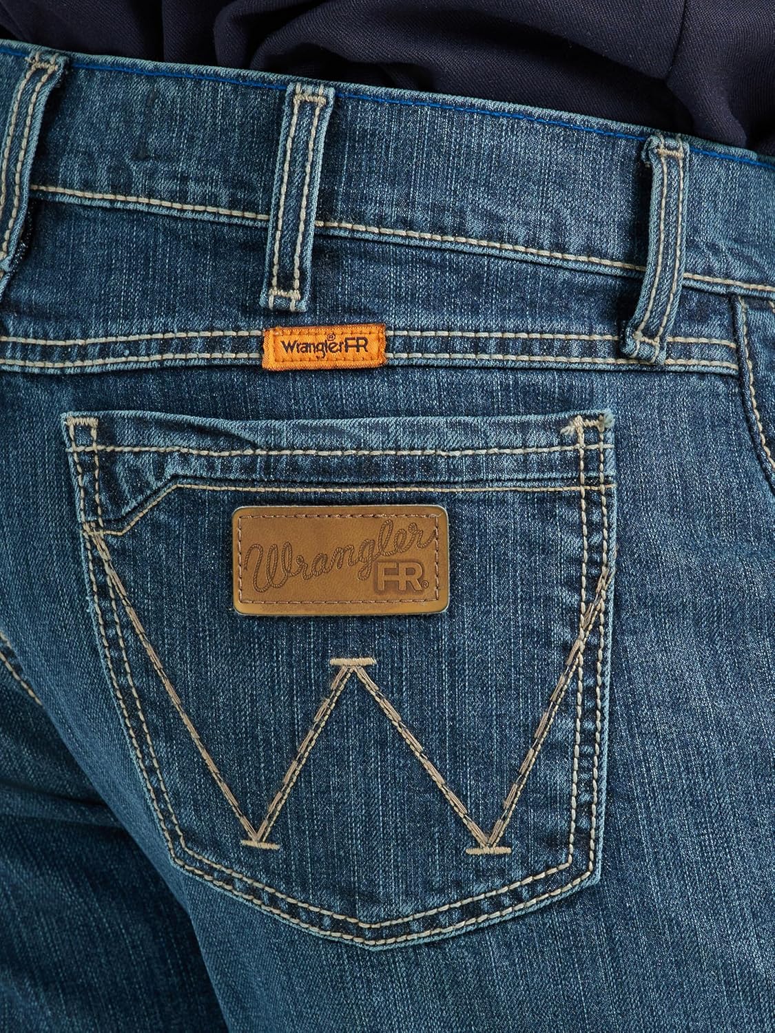 Wrangler Men's FR Flame-Resistant Retro Slim Boot Jean, Midstone, 34W x 32L - Image 5