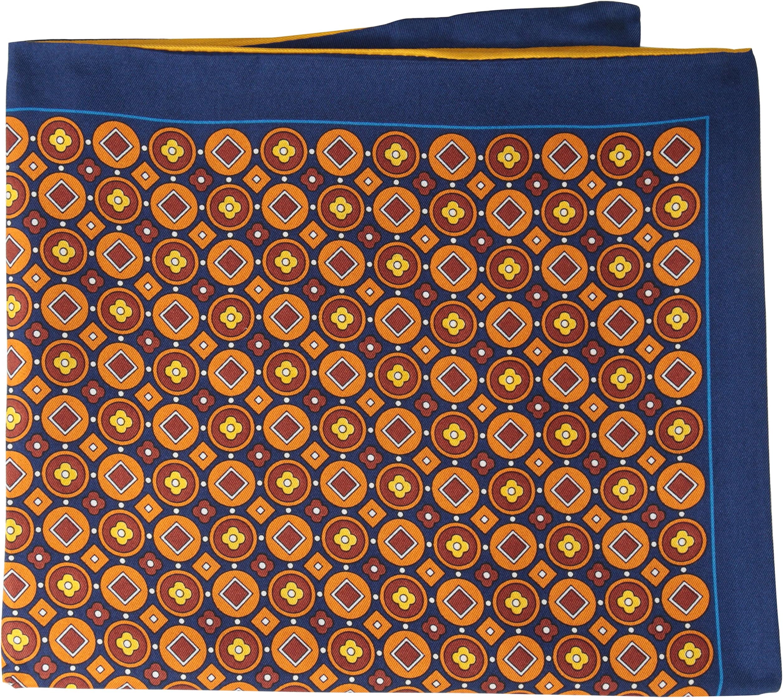 Countess Mara Men's Merle Dot Silk Double-Sided Pocket Square