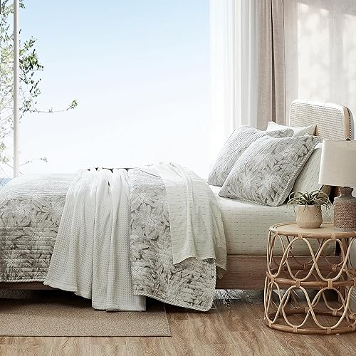 Miniatura 2 de Tommy Bahama - Juego de edredón individual, ropa de cama reversible de algodón con funda a juego, ligera para todas las estaciones (marrón akena,