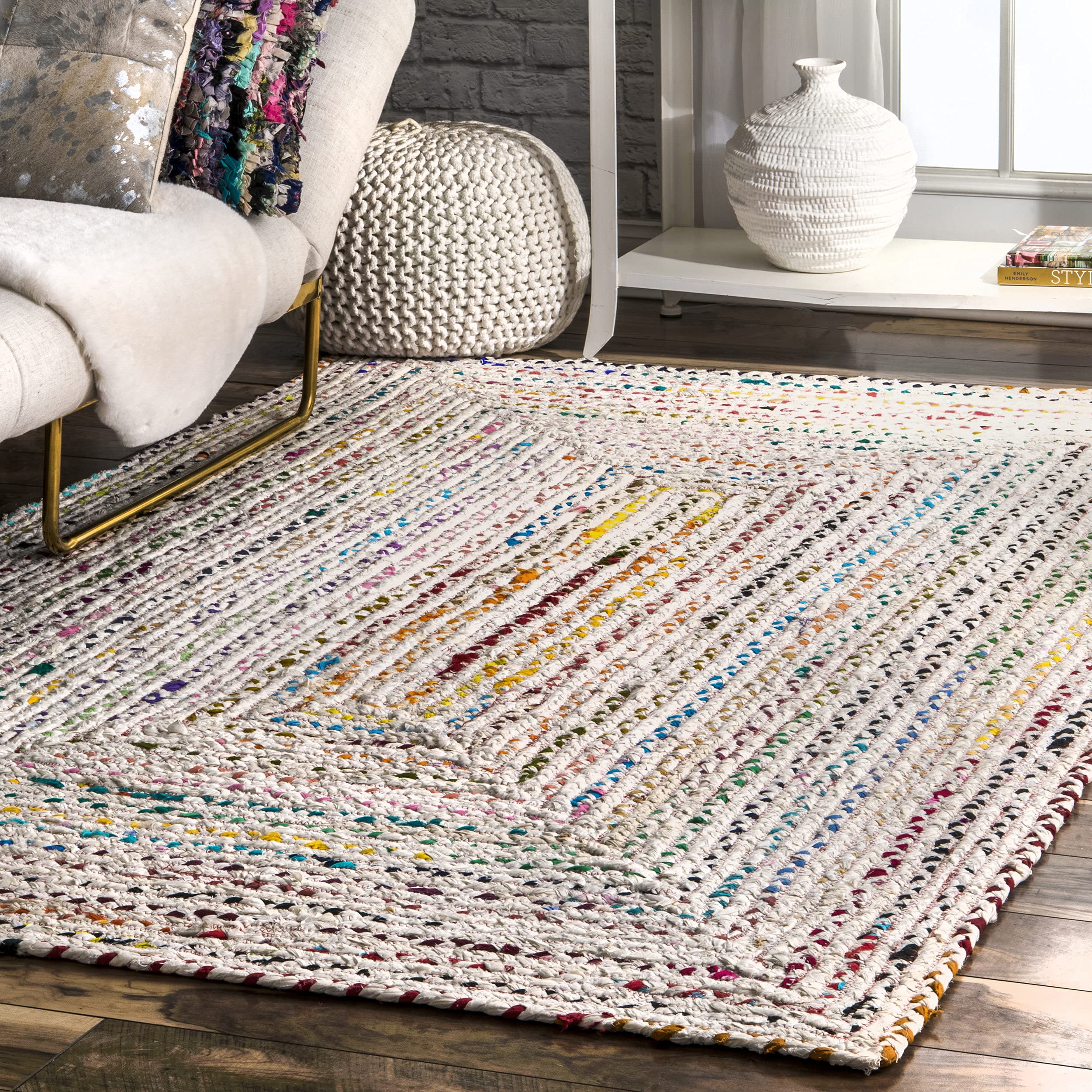 nuLOOM Tammara Hand Braided Area Rug, 9 ft x 12 ft, Ivory
