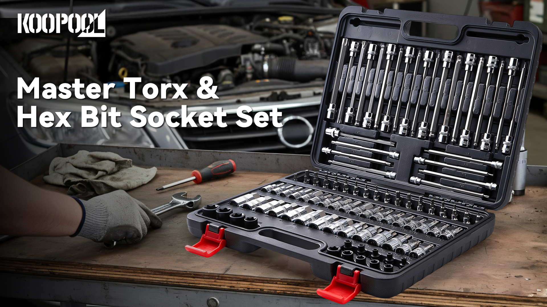 Amazon.com: 107-Piece Master Torx & Allen Bit Socket Set, S2 Steel