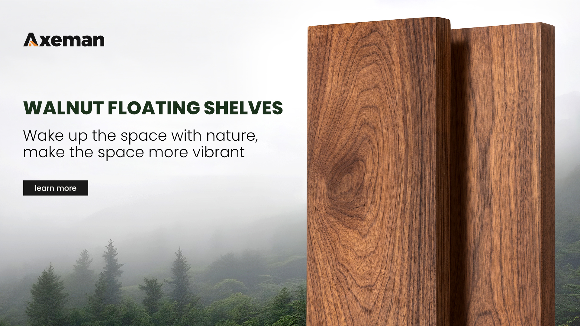 Amazon.com: Axeman Walnut Floating Shelves for Wall - 24 Inch Wide